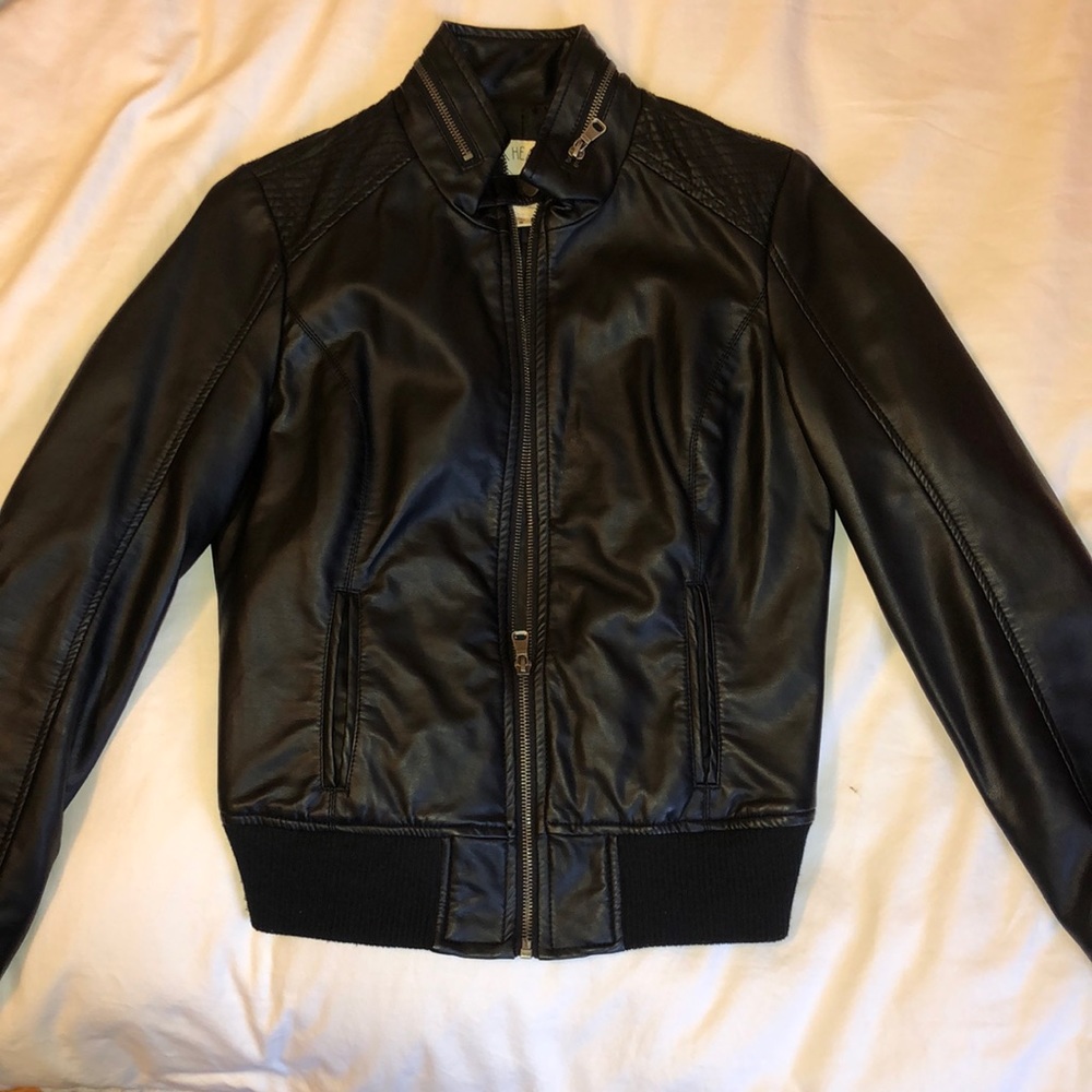 Faux leather jacket